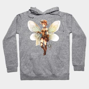 Watercolor Steampunk Fairy Girl #5 Hoodie